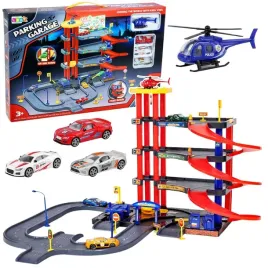 parking-wielopoziomowy-4-poziomy-z-winda-helikopter-autka-70-el-lean-toys