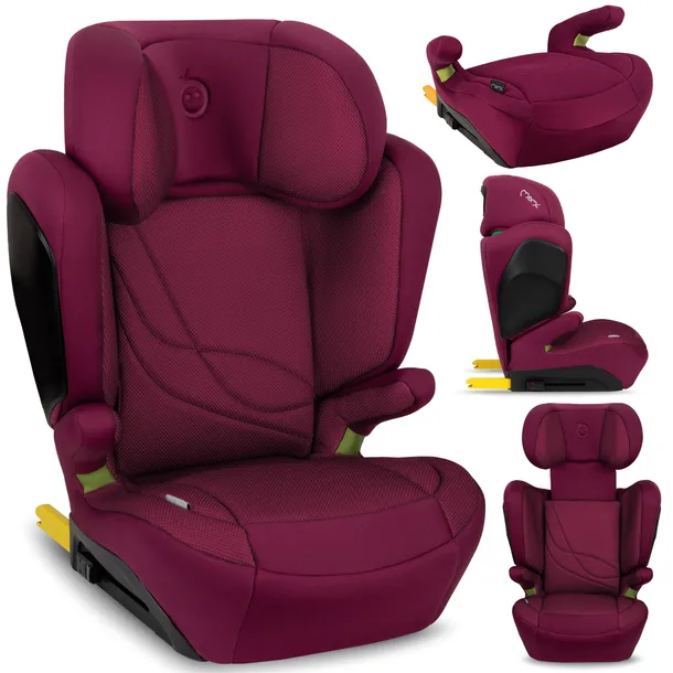 Fotelik samochodowy 15-36 kg (100-150 cm) MoMi MEI czerwony - i-Size ISOFIX