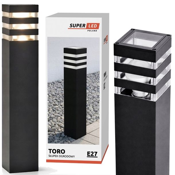 Lampa LED Ogrodowa 50 cm Zewnętrzna Stojąca Słupek ogrodowy LED 230V E27