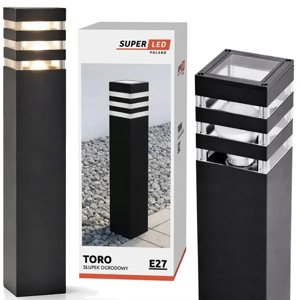 Lampa LED Ogrodowa 50 cm Zewnętrzna Stojąca Słupek ogrodowy LED 230V E27