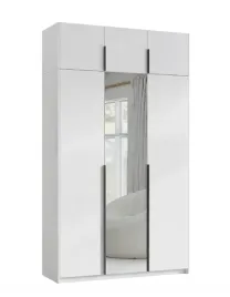 szafa-z-lustrem-nadstawka-bialy-uchwyty-czarny-zloty-150cm-ania-tx