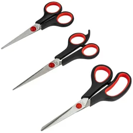 nozyczki-uniwersalne-zestaw-nozyczek-szkolne-biurowe-wytrzymale-3szt