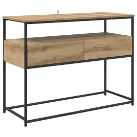 konsola-z-szuflada-dab-rzemieslniczy-100-x-40-x-75-cm