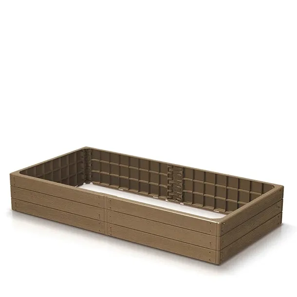 Rabata ogrodowa skrzynia warzywniak grządka 150x75x25cm natur