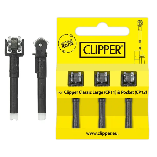 ISKROWNIK DO ZAPALNICZEK CLIPPER ISKROWNIKI KAMIENIE CLIPPER FLINT 3 SZTUKI