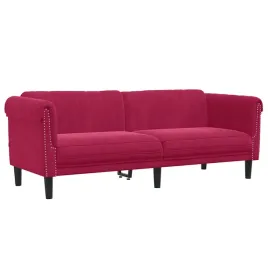 sofa-3-osobowa-winna-czerwien-tapicerowana-aksamitem