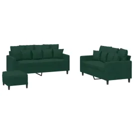 sofa-aksamitna-2-osobowa-ciemnozielona-140-cm