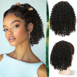 ruwiss-afro-krecone-kucyk-dla-kobiet-25-cm-sztuczne-wlosy-ciemnobrazowy