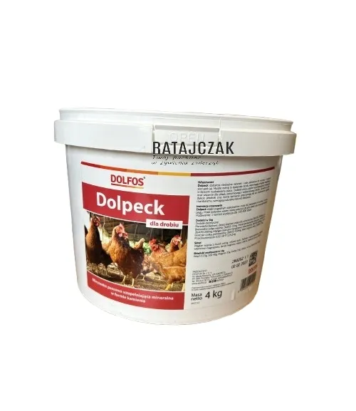 DZIOBAK dla kur drobiu Dolpeck kamień ostrygi anyż agresja kanibalizm 4kg