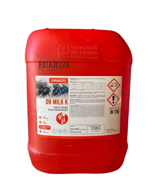 Dr Milk K Draco kwaśny produkt myjąco-odkamieniający 25kg