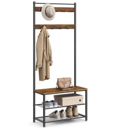 wieszak-stojacy-z-polkami-i-siedziskiem-brazowo-czarny-70cm