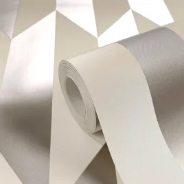 tapeta-winylowa-na-flizelinie-wzor-geometryczny-efekt-3d-polysk-bezowa-10m