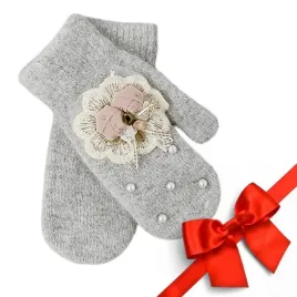 rekawiczki-zimowe-dla-kobiet-z-kwiatami-i-perelkami-22-cm-akryl-bezowe