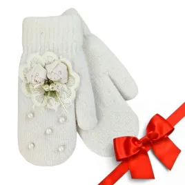 rekawiczki-zimowe-dla-kobiet-z-kwiatami-i-perelkami-cieple-22-cm