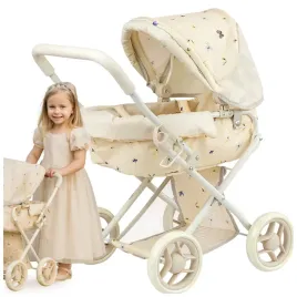 lekki-wozek-dla-lalek-gleboki-gondola-skladany-metalowy-zabawka-na-prezent