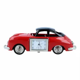 auto-z-zegarkiem-samochod-czerwony-czarny-retro-zegar-dekoracja-stylowa