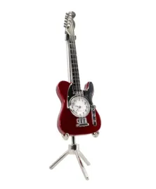 gitara-z-zegarkiem-na-stojaku-metalowy-zegar-braz-ozdoba-dekoracja