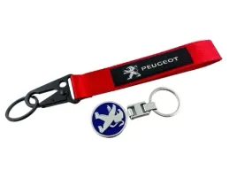 peugeot-zestaw-brelok-breloczek-metalowy-do-kluczy-smycz-czerwona