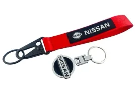 nissan-zestaw-brelok-breloczek-metalowy-do-kluczy-smycz-czerwona