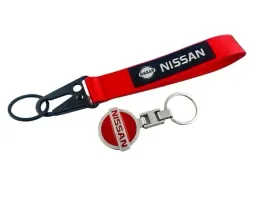 nissan-zestaw-brelok-breloczek-metalowy-do-kluczy-smycz-czerwona
