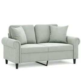 2-osobowa-sofa-z-poduszkami-jasnoszara-120-cm-aksamit