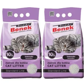 zwirek-dla-kota-bentonitowy-super-benek-standard-lawenda-2x10l-zbrylajacy