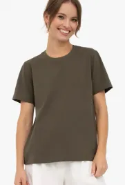 bawelniany-t-shirt-damski-gatta-best-khaki-rozmiar-l