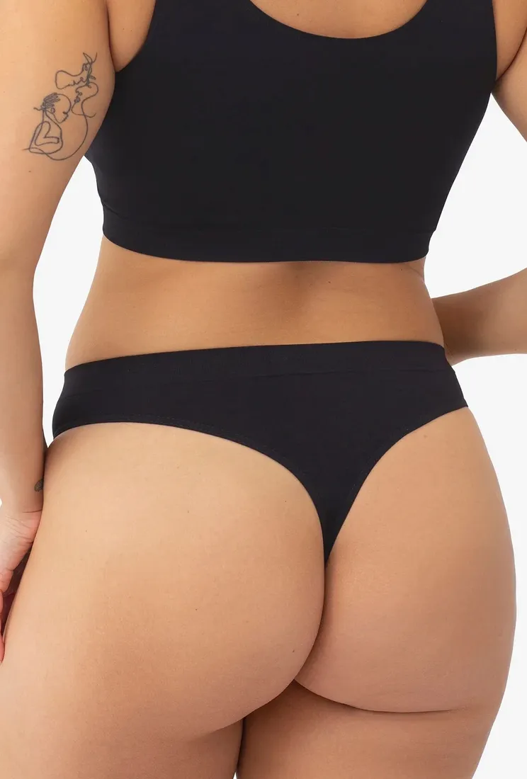 czarne-stringi-bezszwowe-damskie-gatta-string-basic-rozmiar-m