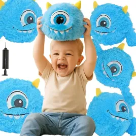 pilka-emoji-23cm-z-raczkami-niebieska
