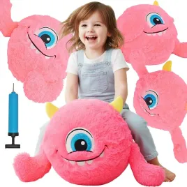 pilka-emoji-40cm-z-raczkami-rozowa
