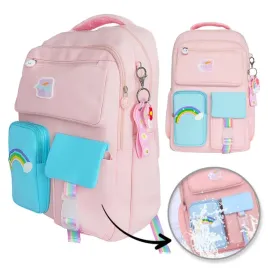 plecak-wodoodporny-dla-dziewczyn-pojemny-35l-nylonowy-odblaskowy-rozow