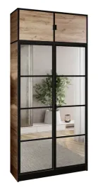 szafa-garderoba-lumi-105-2d-craft-z-lustrami-eden-uchwyt-cz-z-nadstawka