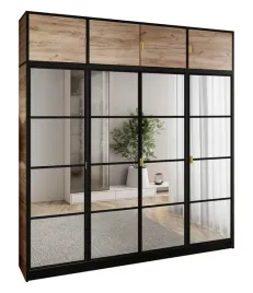 szafa-garderoba-lumi-207-4d-craft-z-lustrami-eden-uchwyt-zloty-z-nadstawka