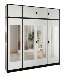 szafa-czterodrzwiowa-lumi-207-4d-bialy-z-nadstawka-4x-lustra-uchwyt-cz