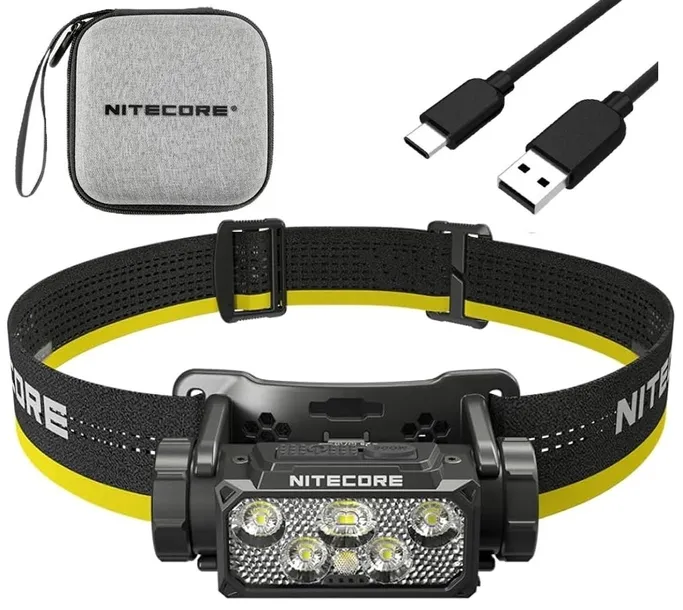 MOCNA LATARKA CZOŁOWA CZOŁÓWKA NITECORE HC60 UHE BIAŁE + CZERWONE 1600 lm