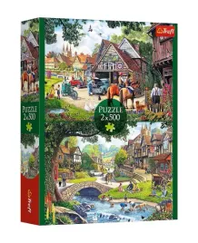 puzzle-2x500-sielankowe-zycie-trefl