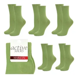 skarpetki-damskie-bawelniane-zielone-5pak-skarpety-dlugie-wysokie-marilyn