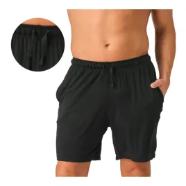 krotkie-spodenki-meskie-bambusowe-szorty-4xl-czarne-na-silownie-luzne-key