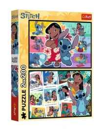 puzzle-2x200-wesole-zycie-stitcha-trefl