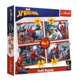 puzzle-4w1-bohaterski-spider-man-trefl