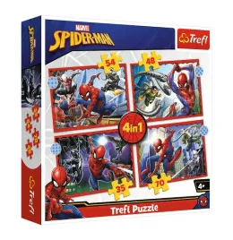 puzzle-4w1-bohaterski-spider-man-trefl