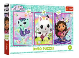 puzzle-3x50-poznajcie-gabby-i-kotki-trefl
