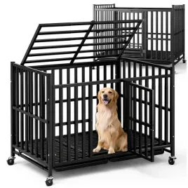solidna-klatka-dla-psa-kota-kojec-transporter-na-kolkach-78x54x70-cm-czarna