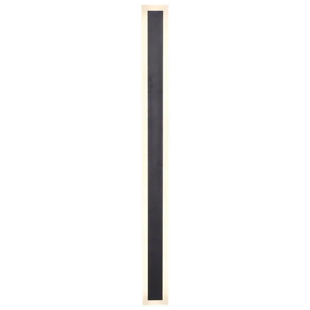 LINIOWY kinkiet wewnętrzny akryl nowoczesny lampa ścienna czarna LED 120cm