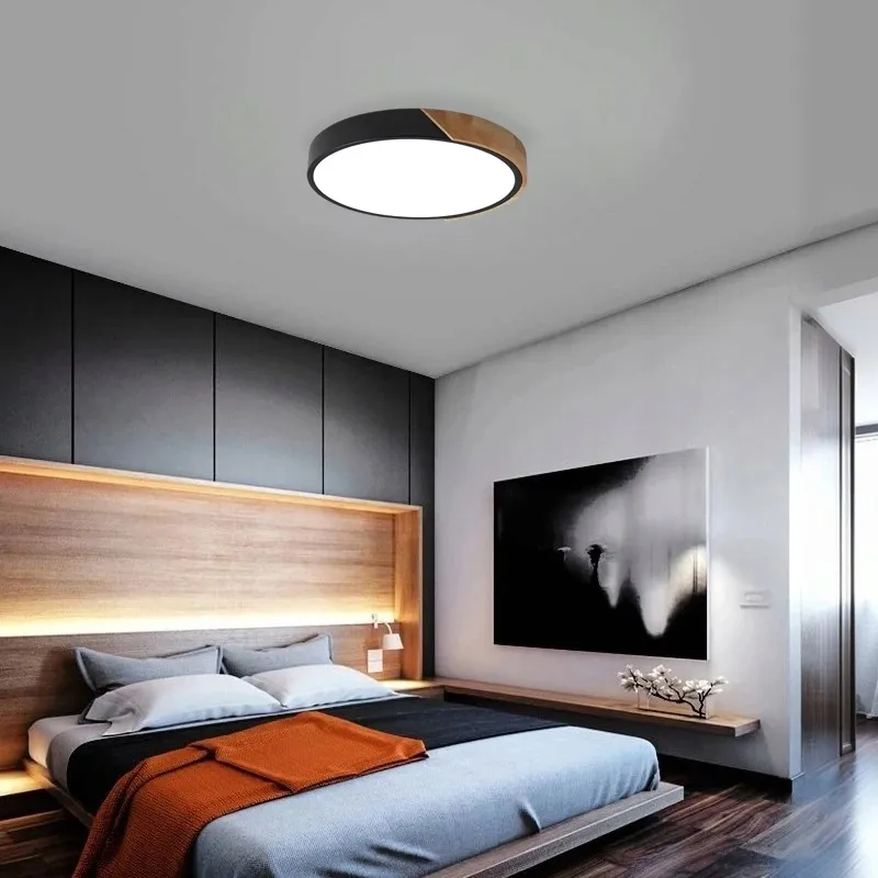 lampa-sufitowa-panel-loft-plafon-led-drewno-czarny-zyrandol-okrag-do-kuchni-stan-nowy