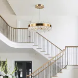 lampa-wiszaca-ring-nad-stol-50cm-led-krysztal-glamur-zyrandol-zloty-kuchnia-stan-opakowania-oryginalne