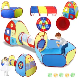 namiot-dla-dzieci-z-tunelem-skladany-do-pokoju-ogrodu-tarcza-pilki-torba