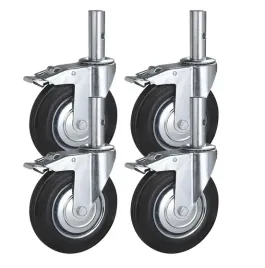 4x-kola-obrotowe-200mm-z-hamulcem-do-rusztowan-mebli-trzpien-100x35mm