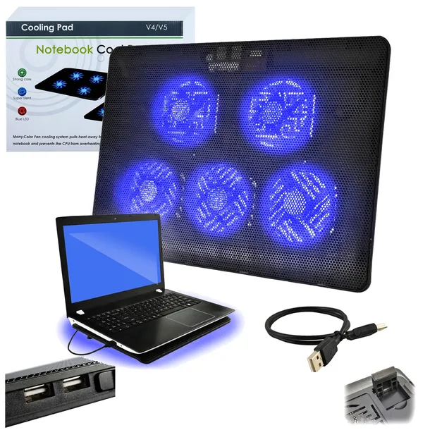 Podstawka Chłodząca pod Laptopa Cicha 3 Tryby Pracy 2xUSB 12-17"