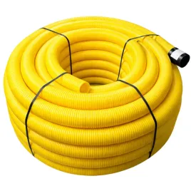 rura-drenarska-pvc-fi-100-drenaz-bez-otworow-zwoj-50m-pelna-rura-drenazowa